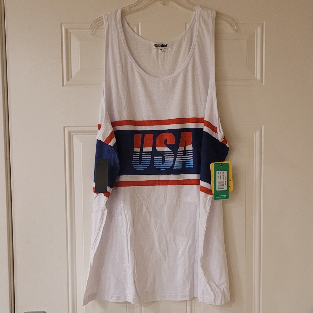 Tipsy Elves Mens Retro Patriotic Tank